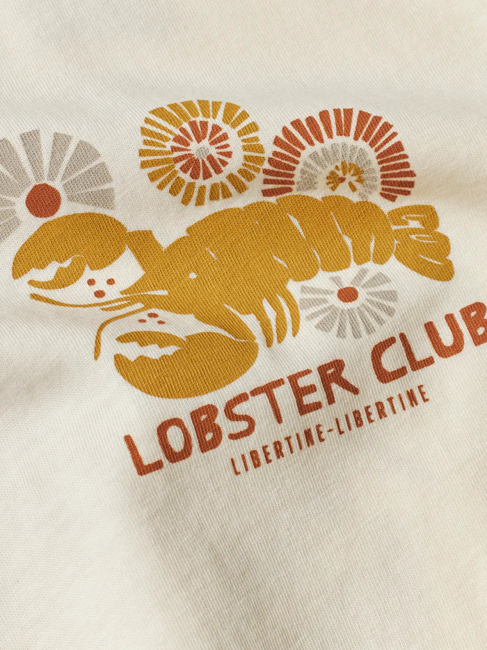 Beat Lobster Tan T-shirt | White