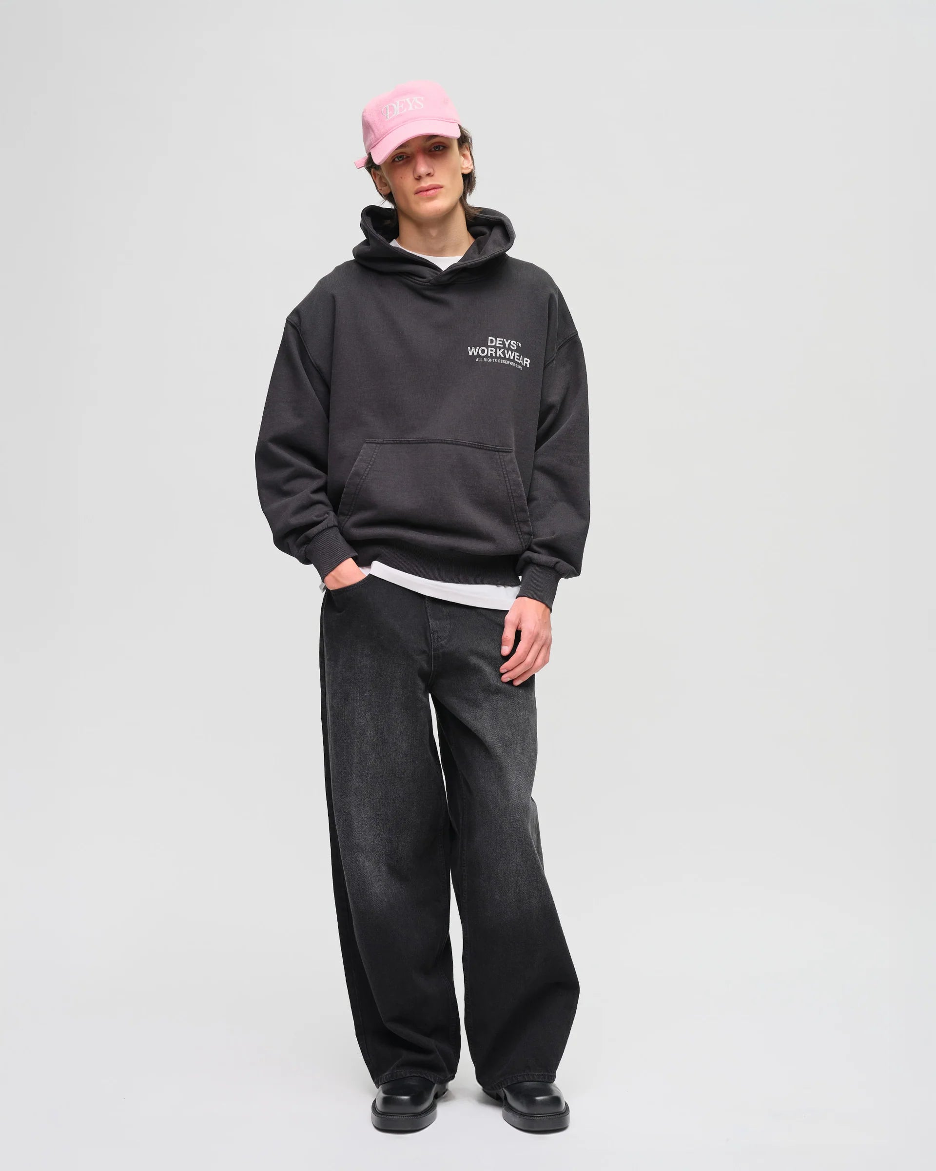 Hillside Hoodie - Washed Black