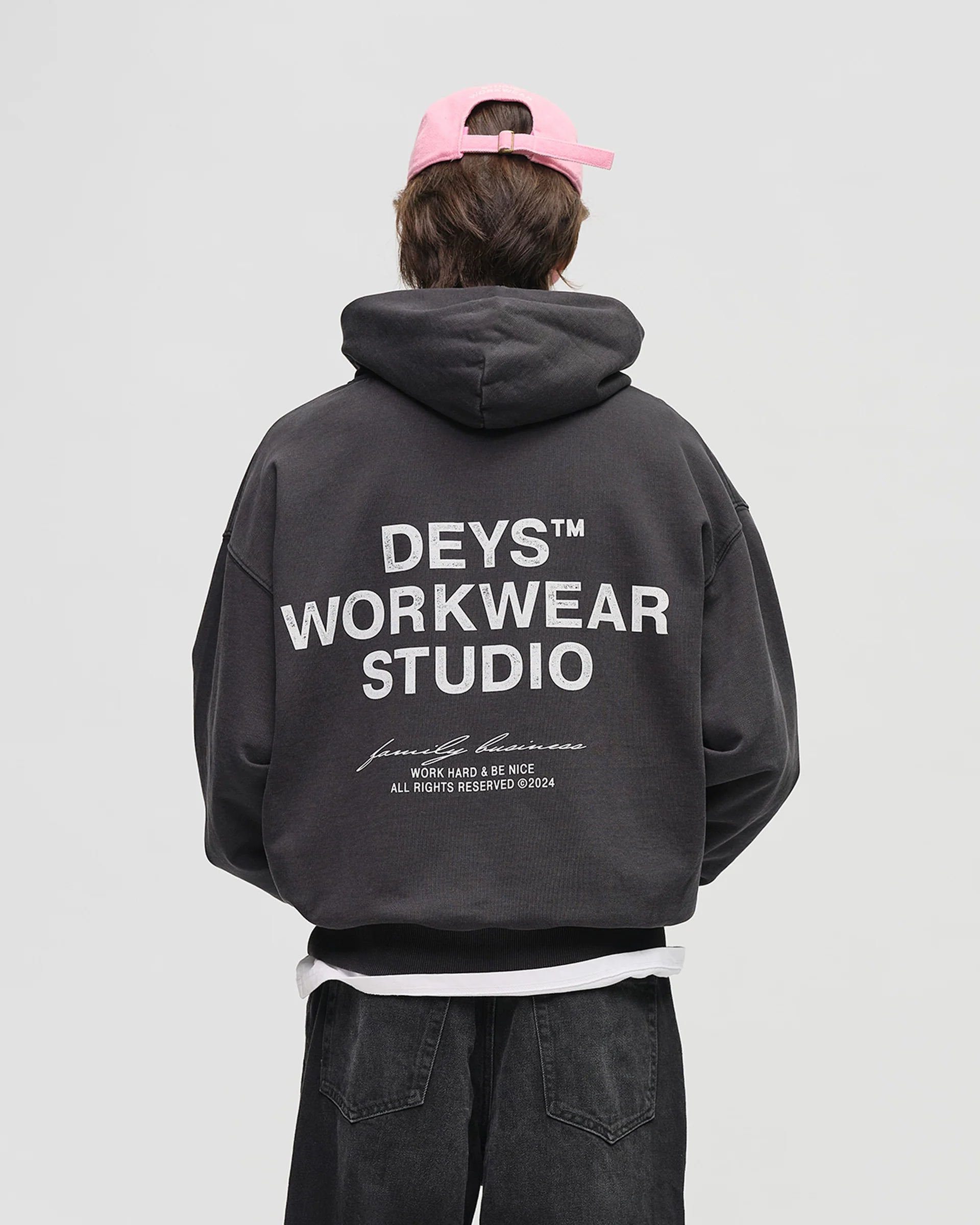 Hillside Hoodie - Washed Black