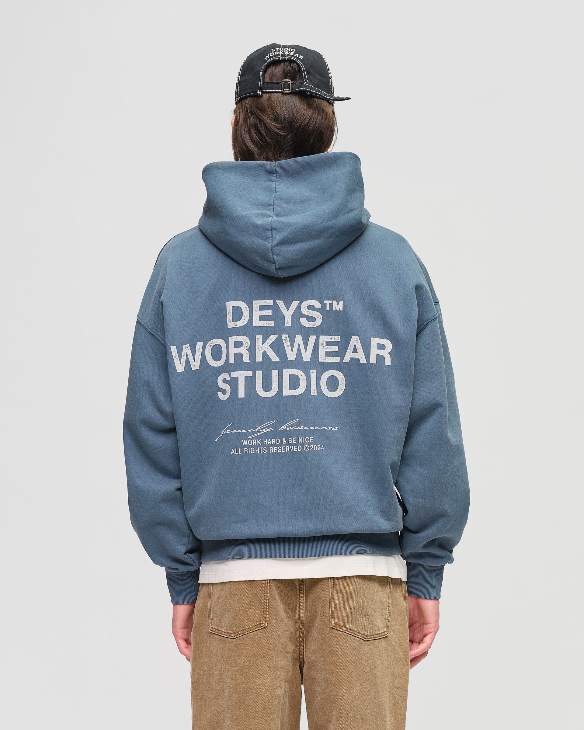 Hillside Hoodie - Washed Blue
