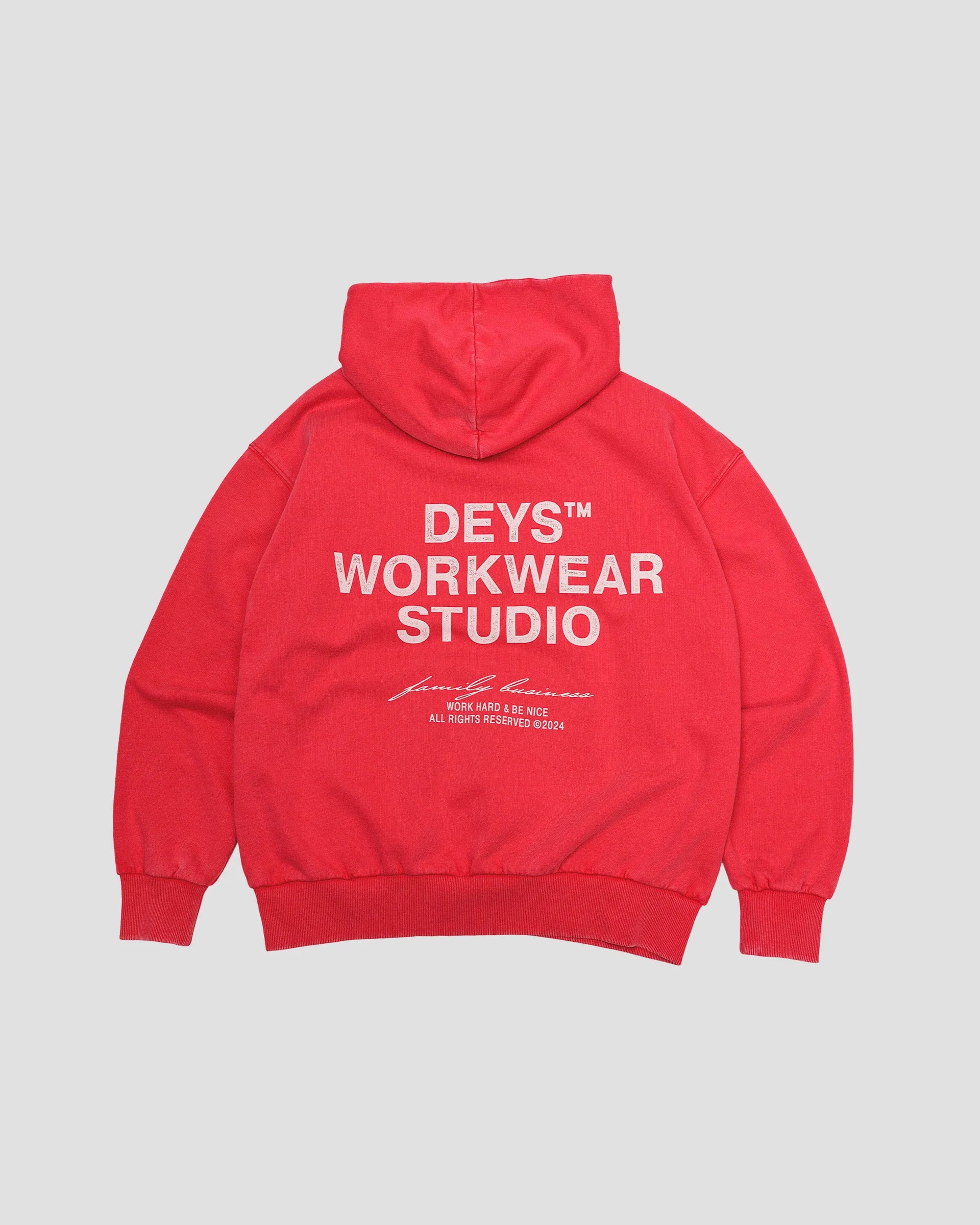 Hillside Hoodie - Washed Red