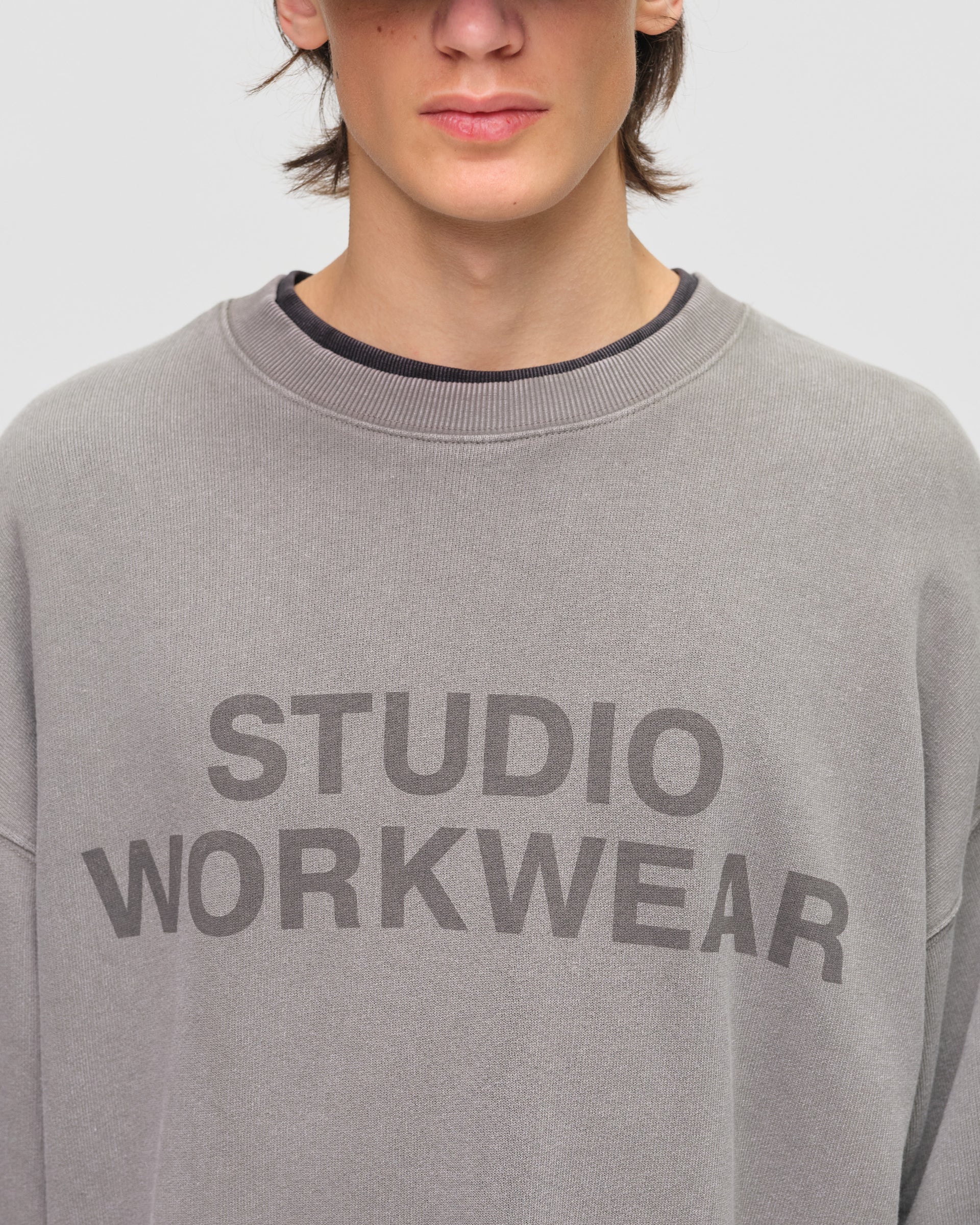 Lawndale Crewneck - Washed Grey
