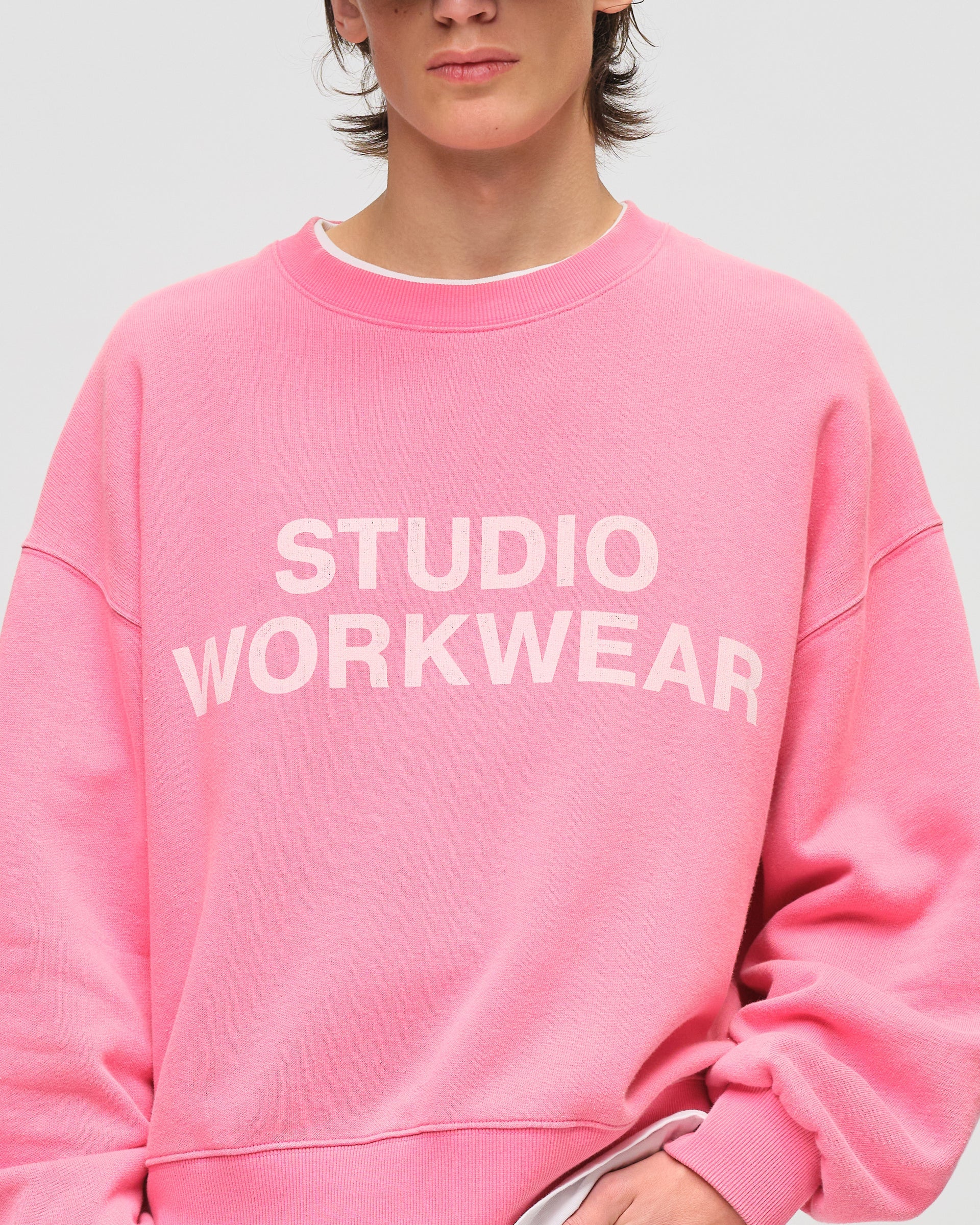 Lawndale Crewneck - Washed pink