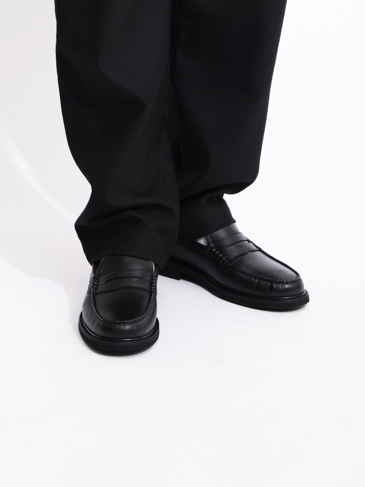 Classic Loafer | Black Grained Leather