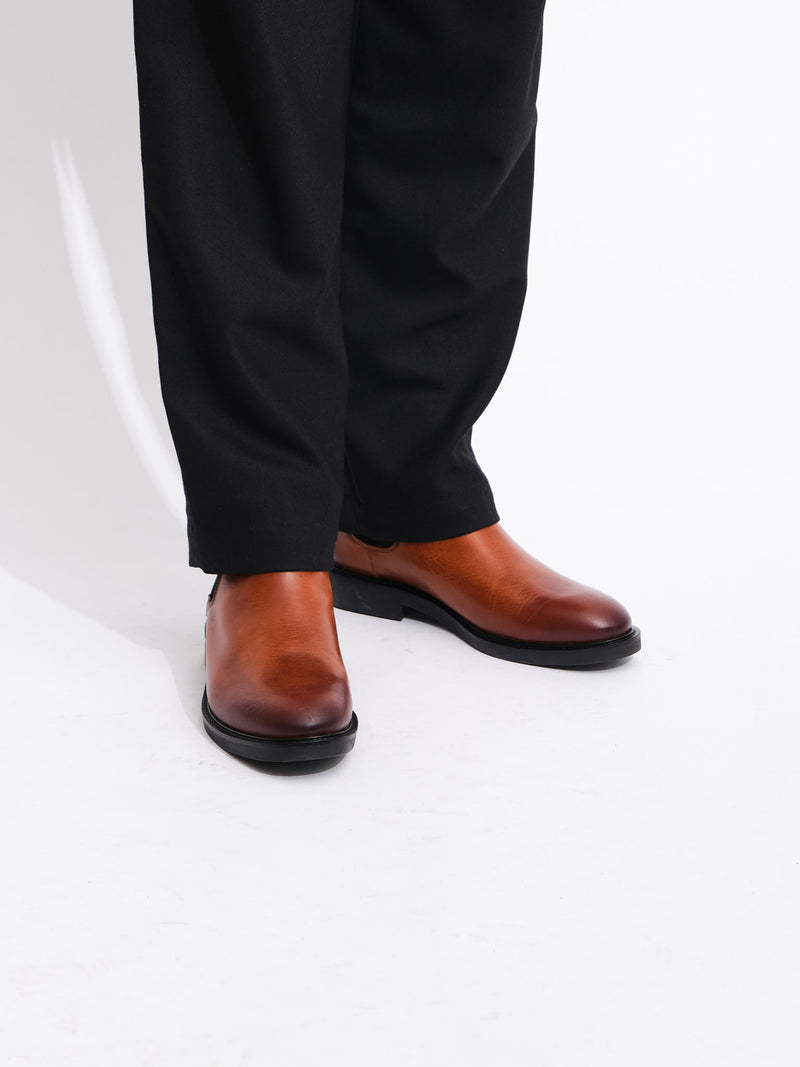 Classic Chelsea Boot | Cognac Pull Up Leather