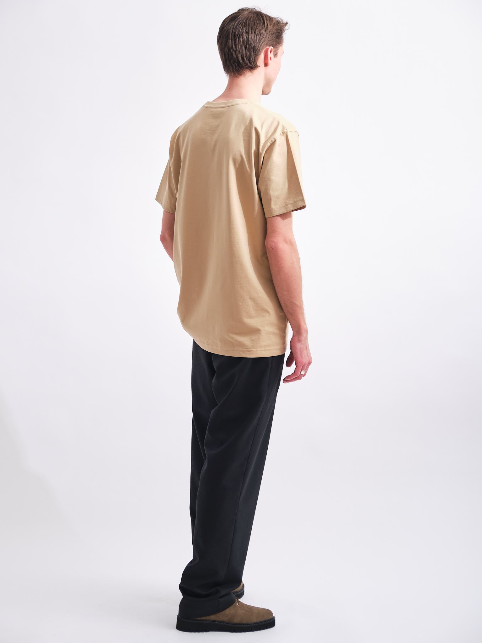 Heavyweight Organic Logo Tee | Sand