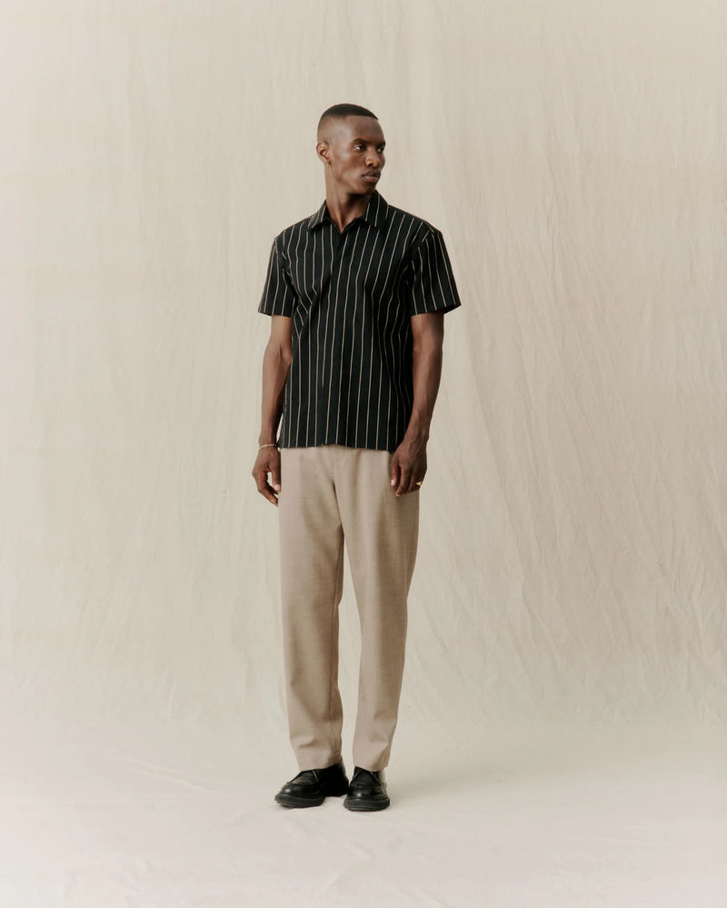 Carbon Shirt | Khaki Stripe