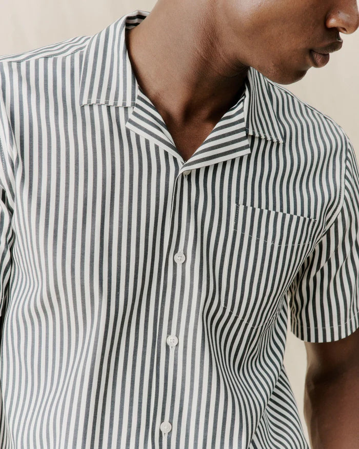 Cave Shirt | Dark Navy Stripe