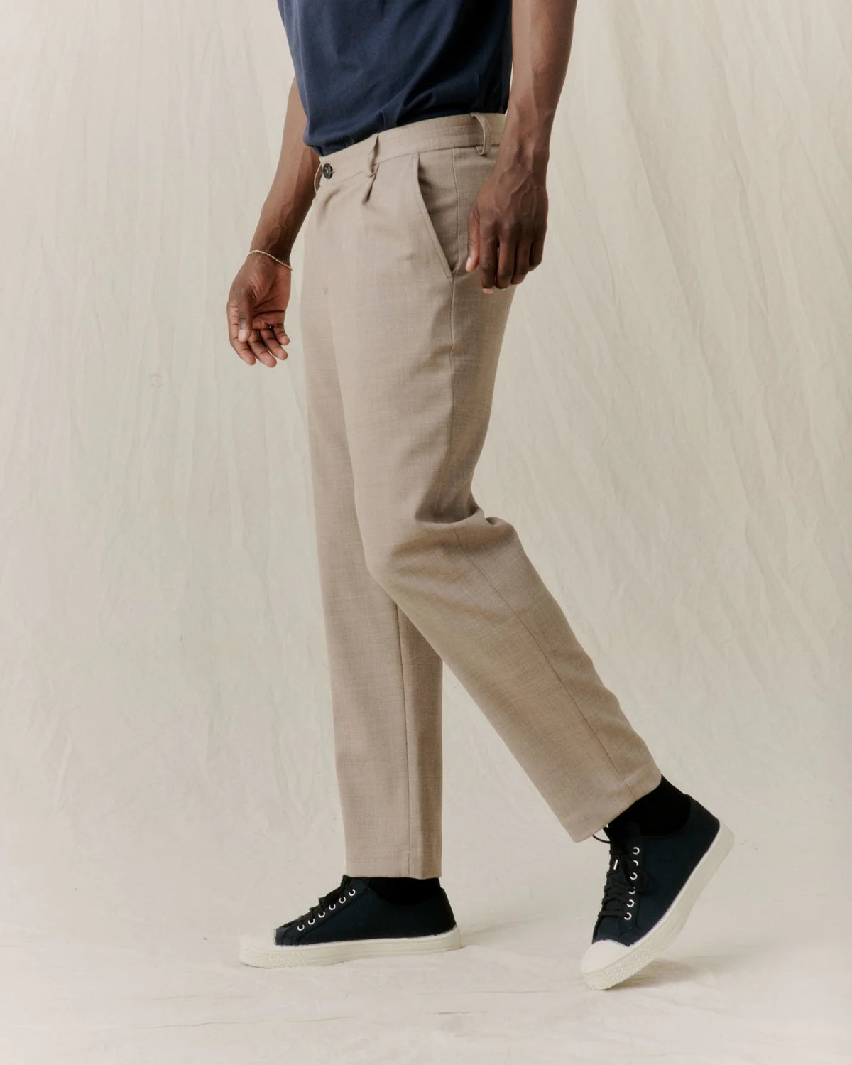 Smoke Trousers | Khaki Melange