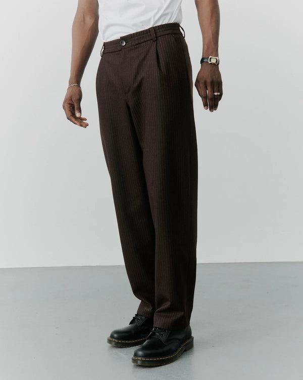 Agency Trousers | Brown Pin