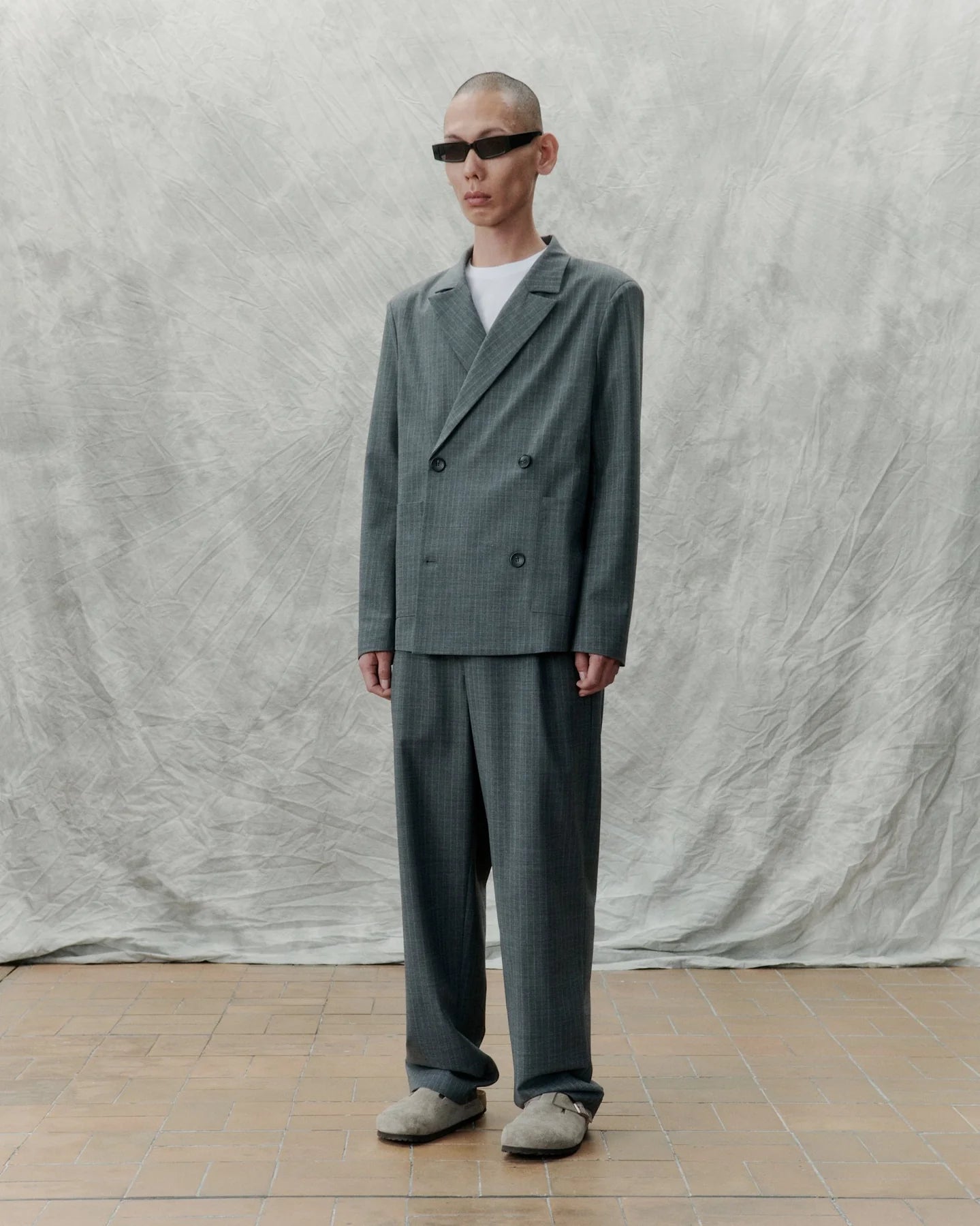 Agency Trousers | Grey Pin