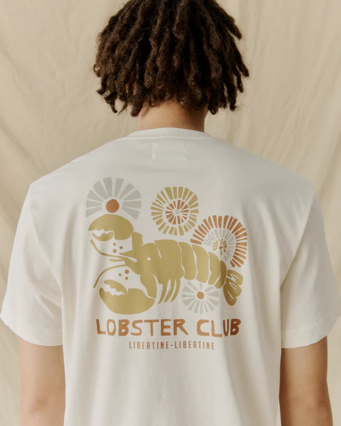 Beat Lobster Tan T-shirt | White