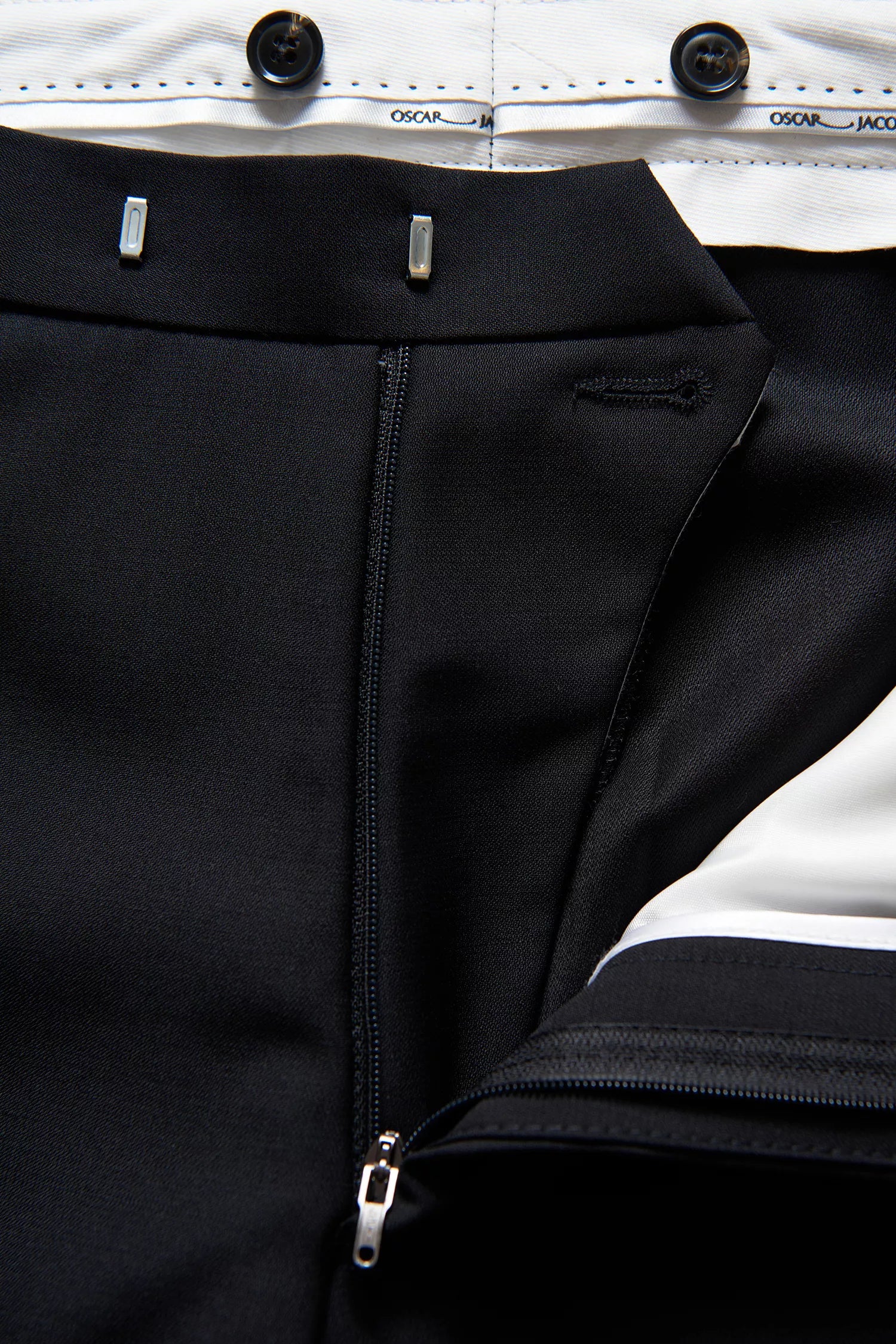 Denz Tuxedo Trousers | Black