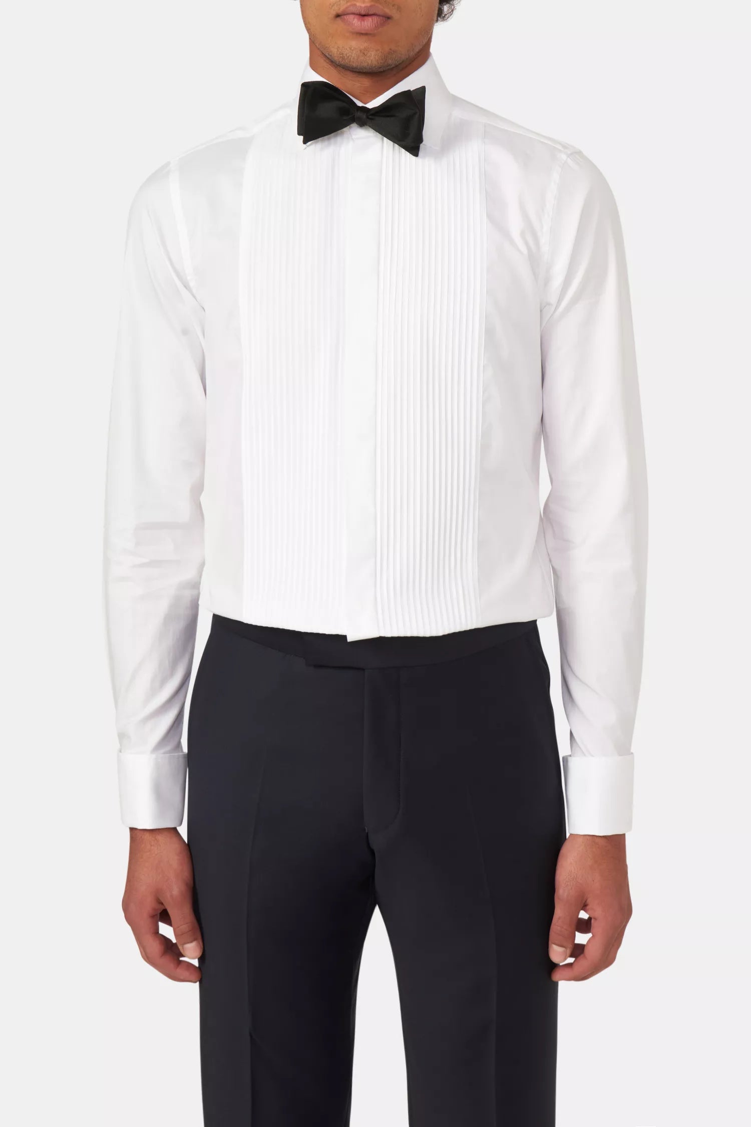 Slim Fit Cut Away Tuxedo Shirt | White