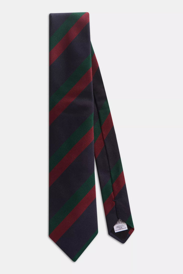 Tie | Navy/Green/Red