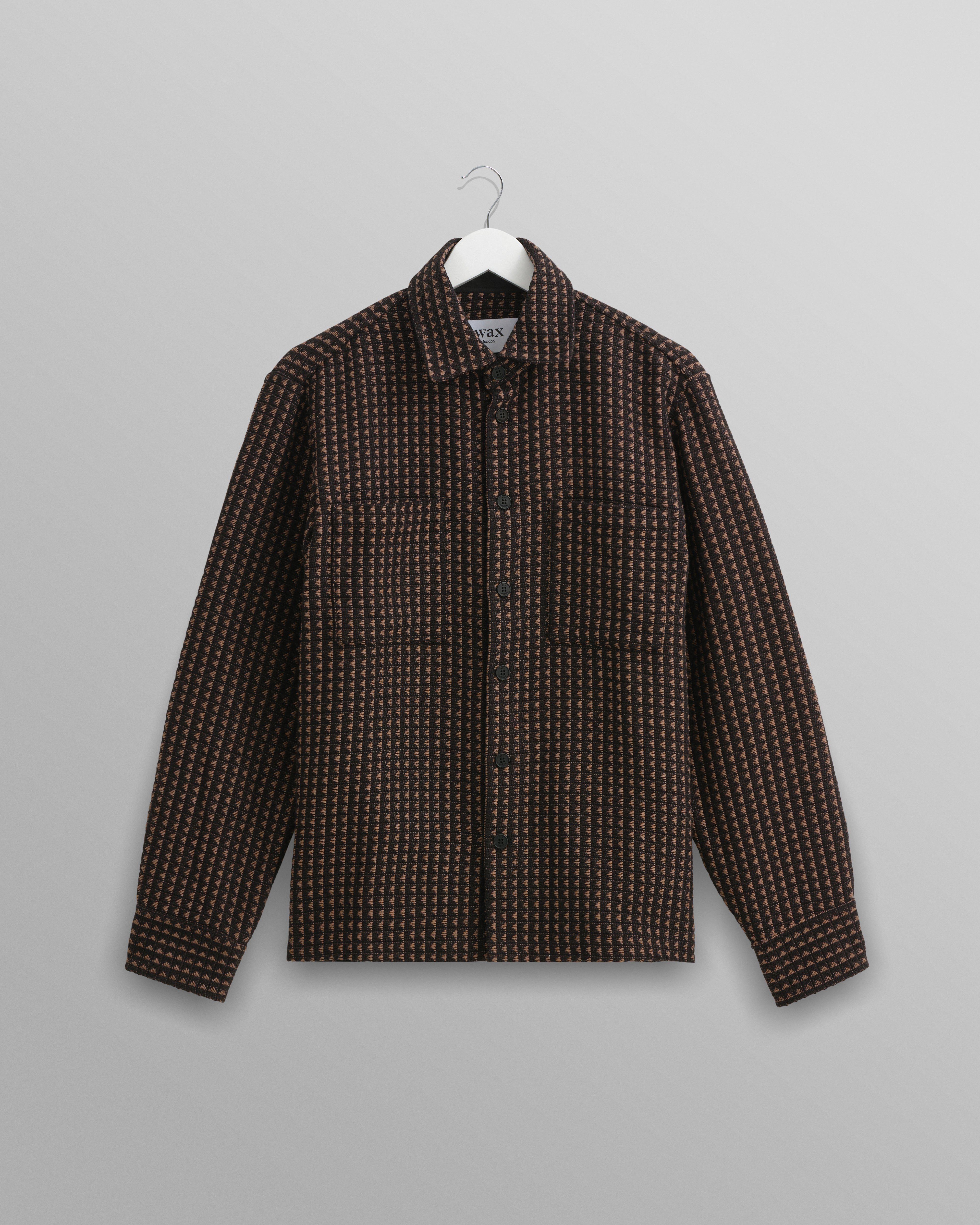 Whiting Overshirt | Black/Beige