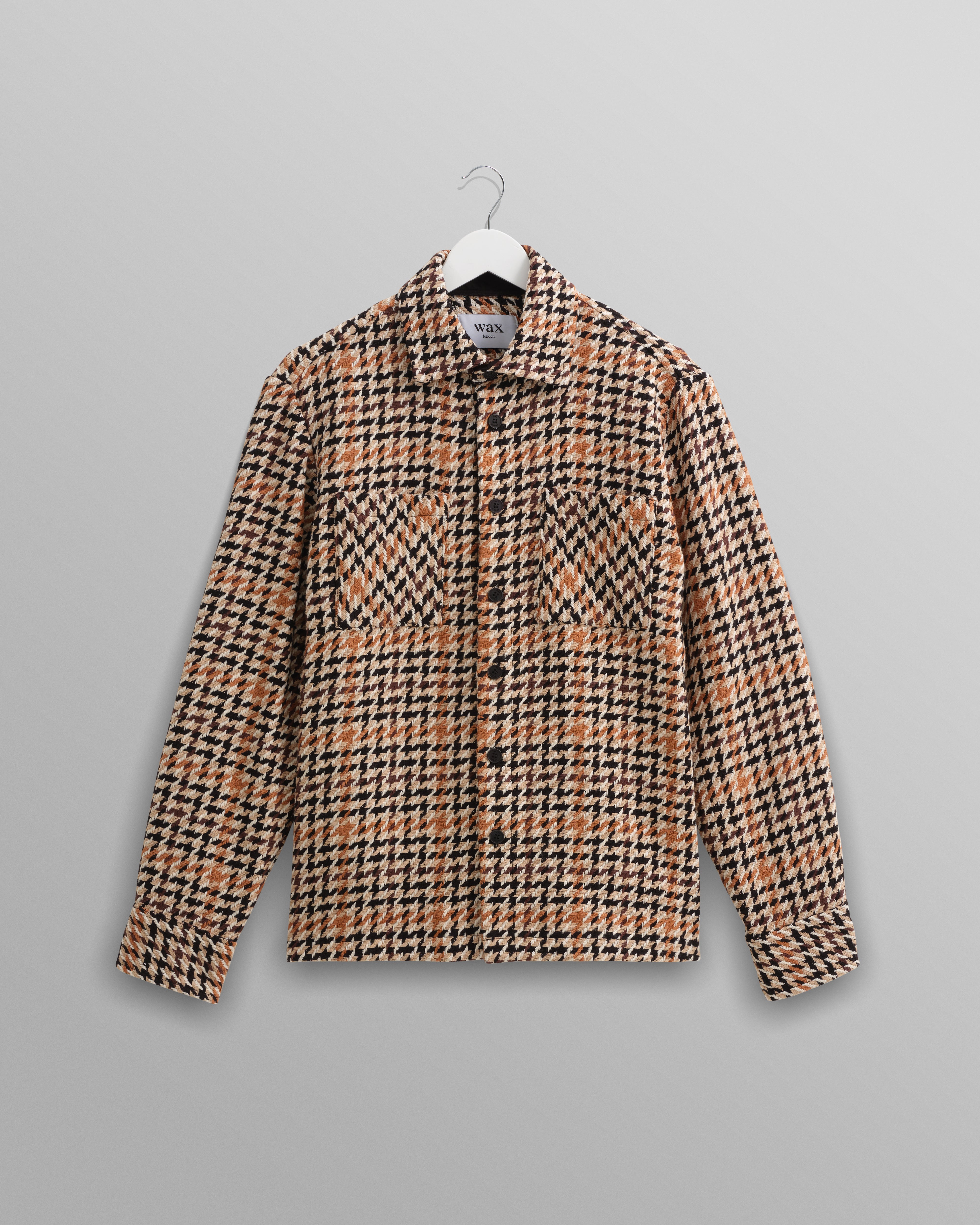 Whiting Overshirt Houndstooth Weave | Natural