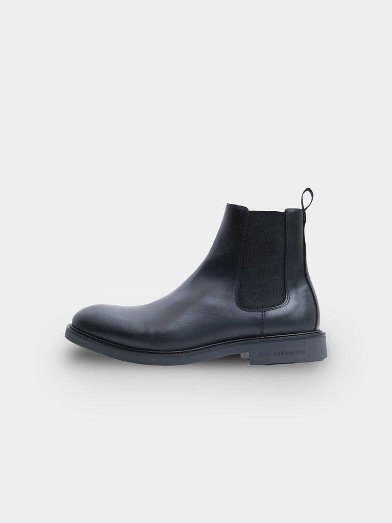 Classic Chelsea Boot | Black Pull Up Leather