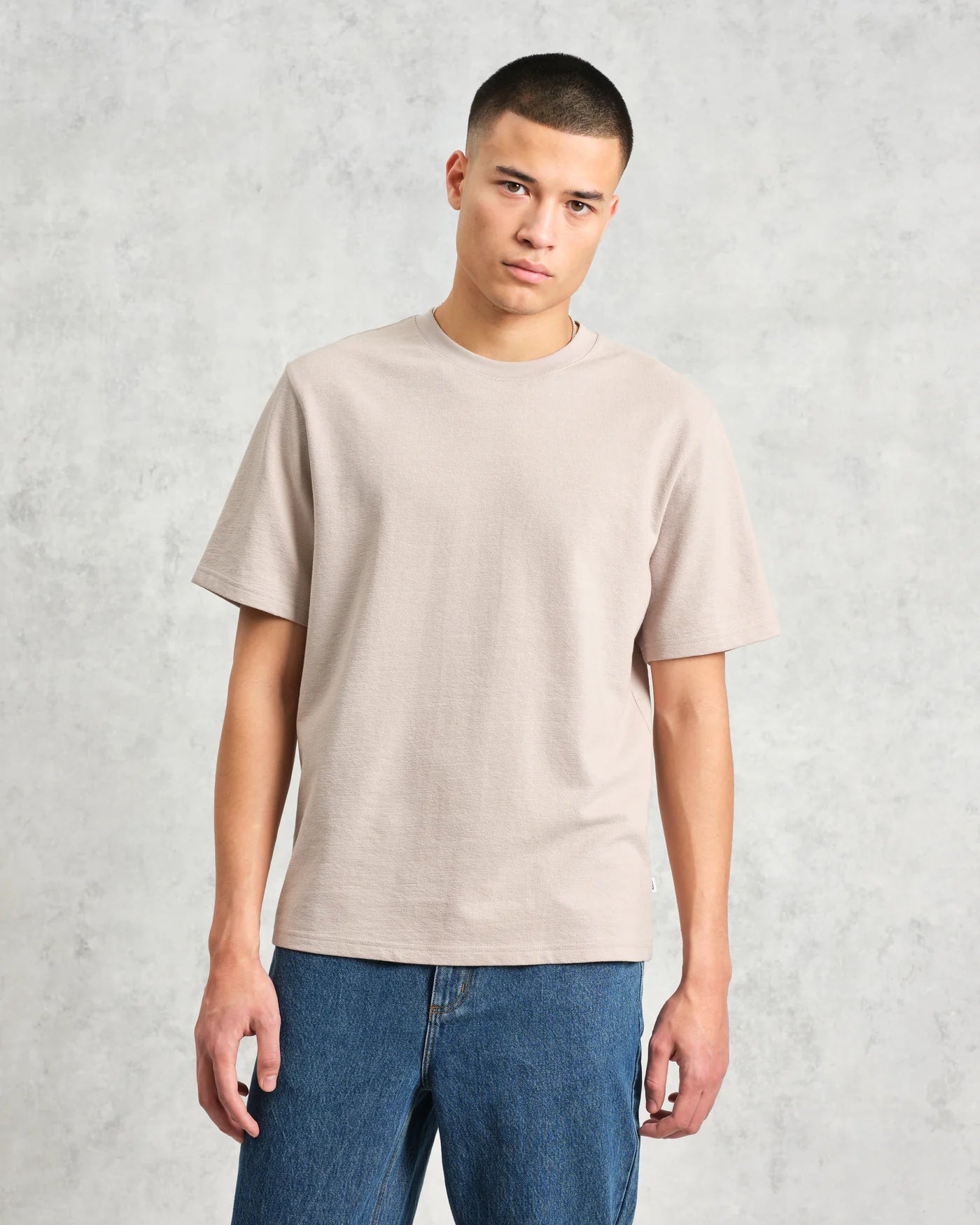 Dean T-shirt | Taupe Grey