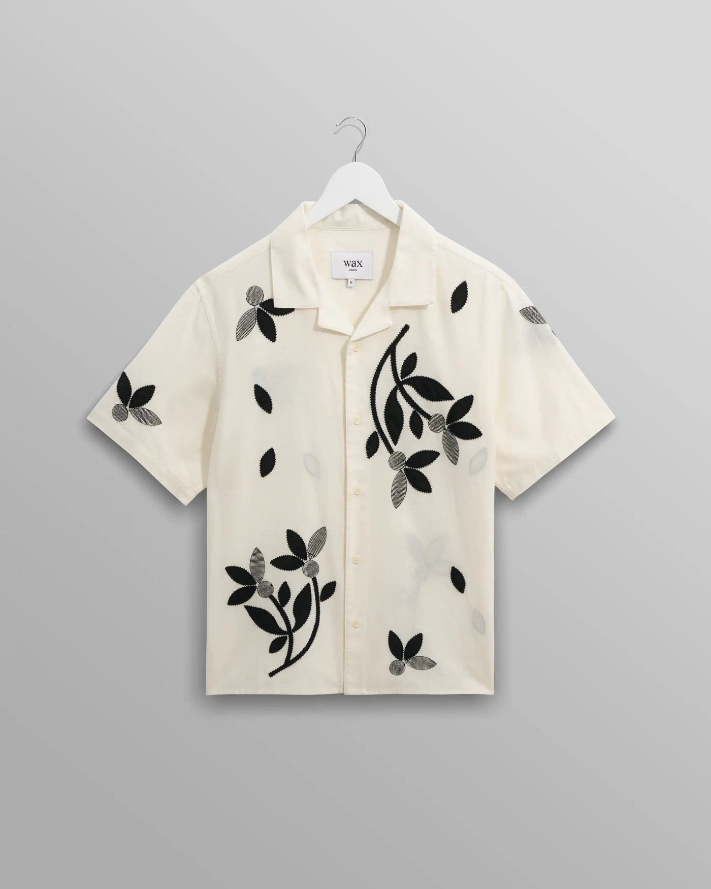Didcot SS Shirt Bloom Applique Ecru / Black