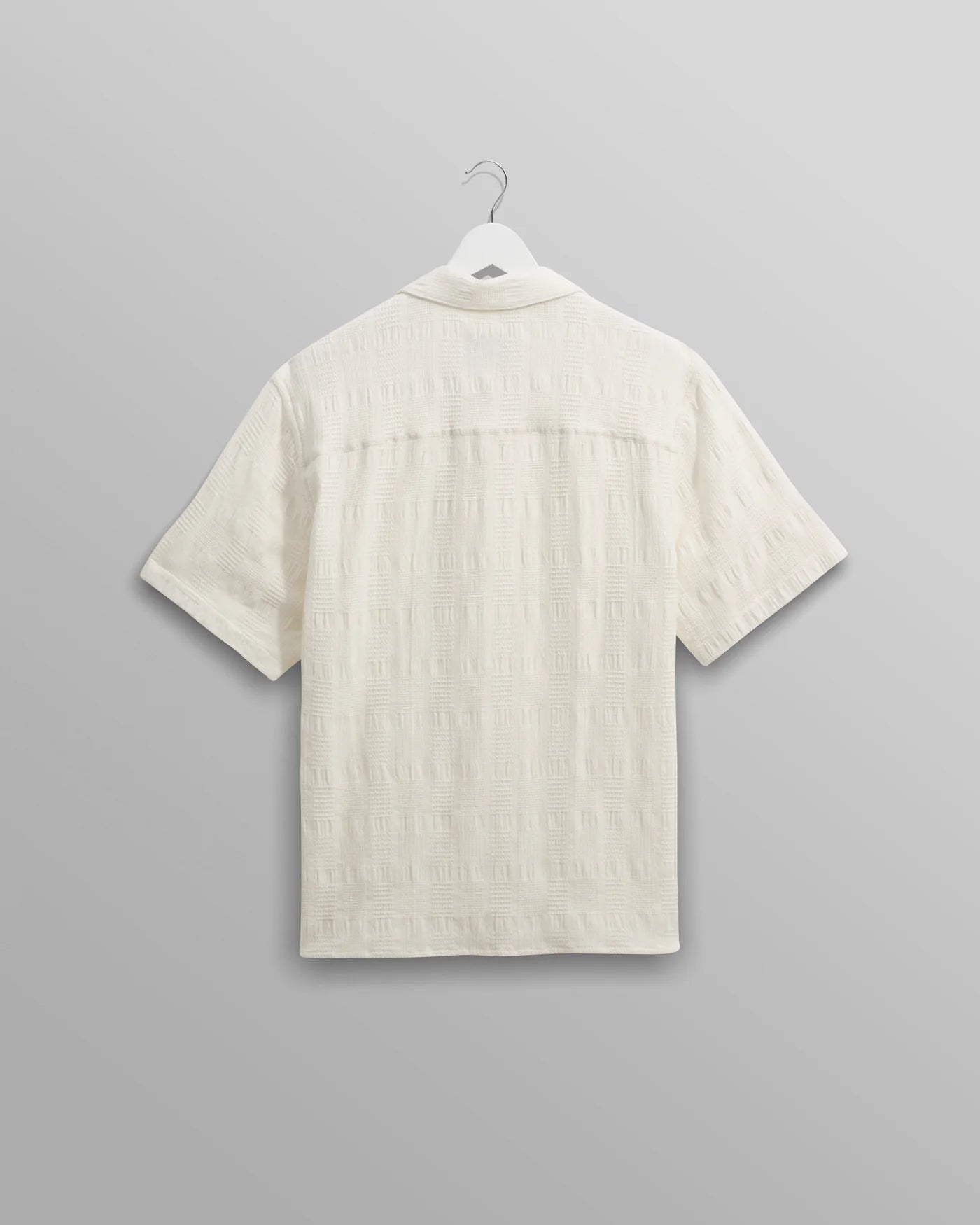 Didcot SS Shirt Seersucker Waffle Ecru