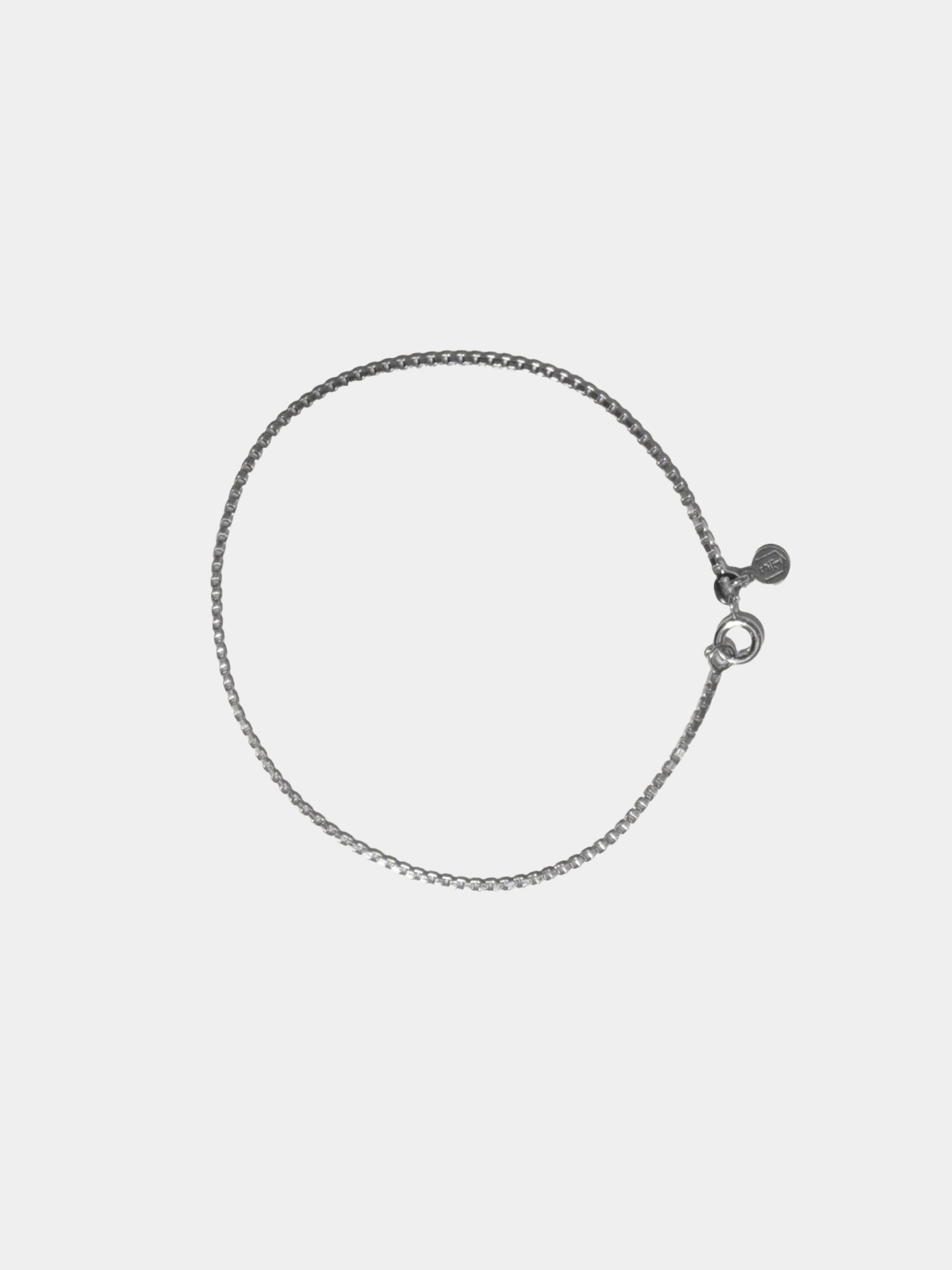 1.45 mm Box Chain Bracelet | Silver