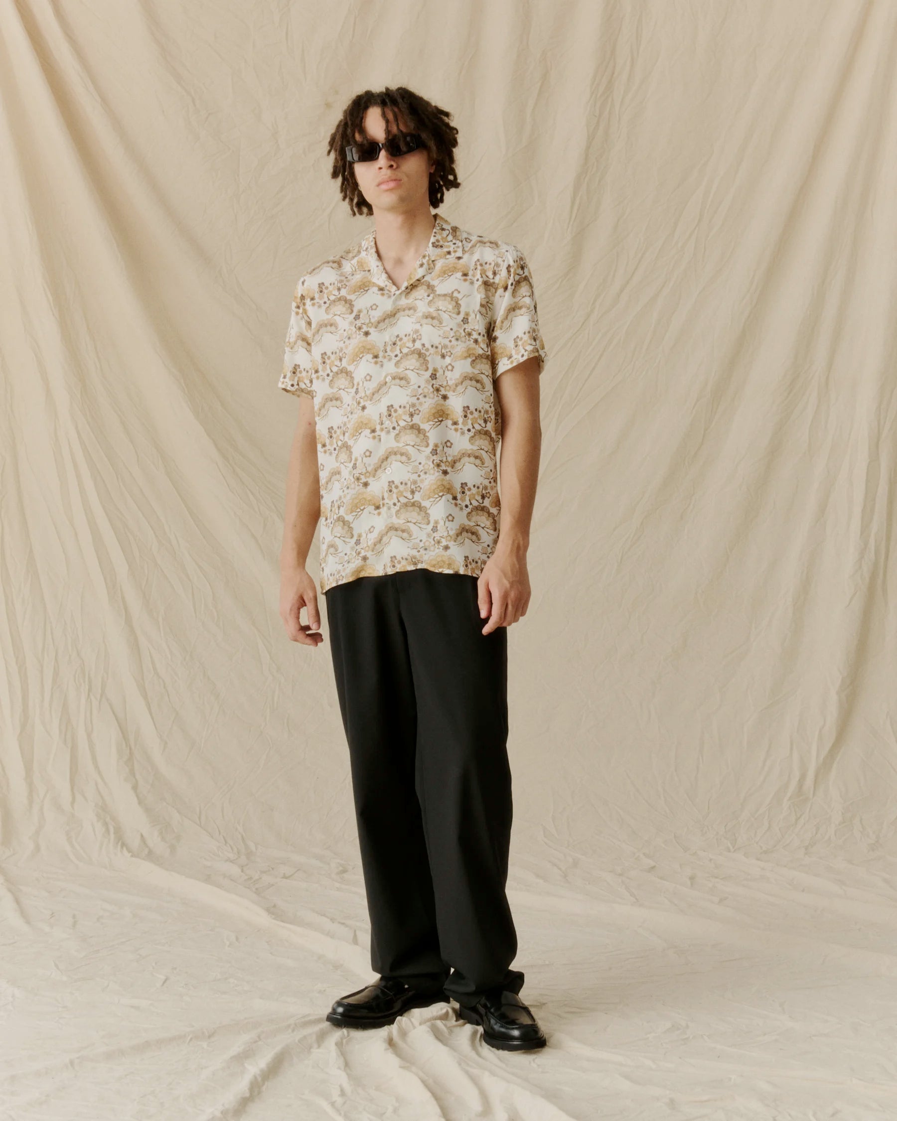 Cave Shirt | Khaki Asian Cloud