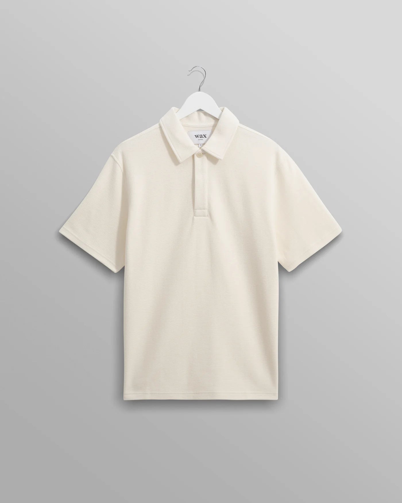 Shore SS Polo Mini Texture Ecru