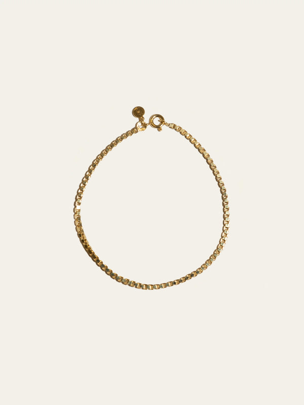 2.2 mm Box Chain Bracelets | Gold