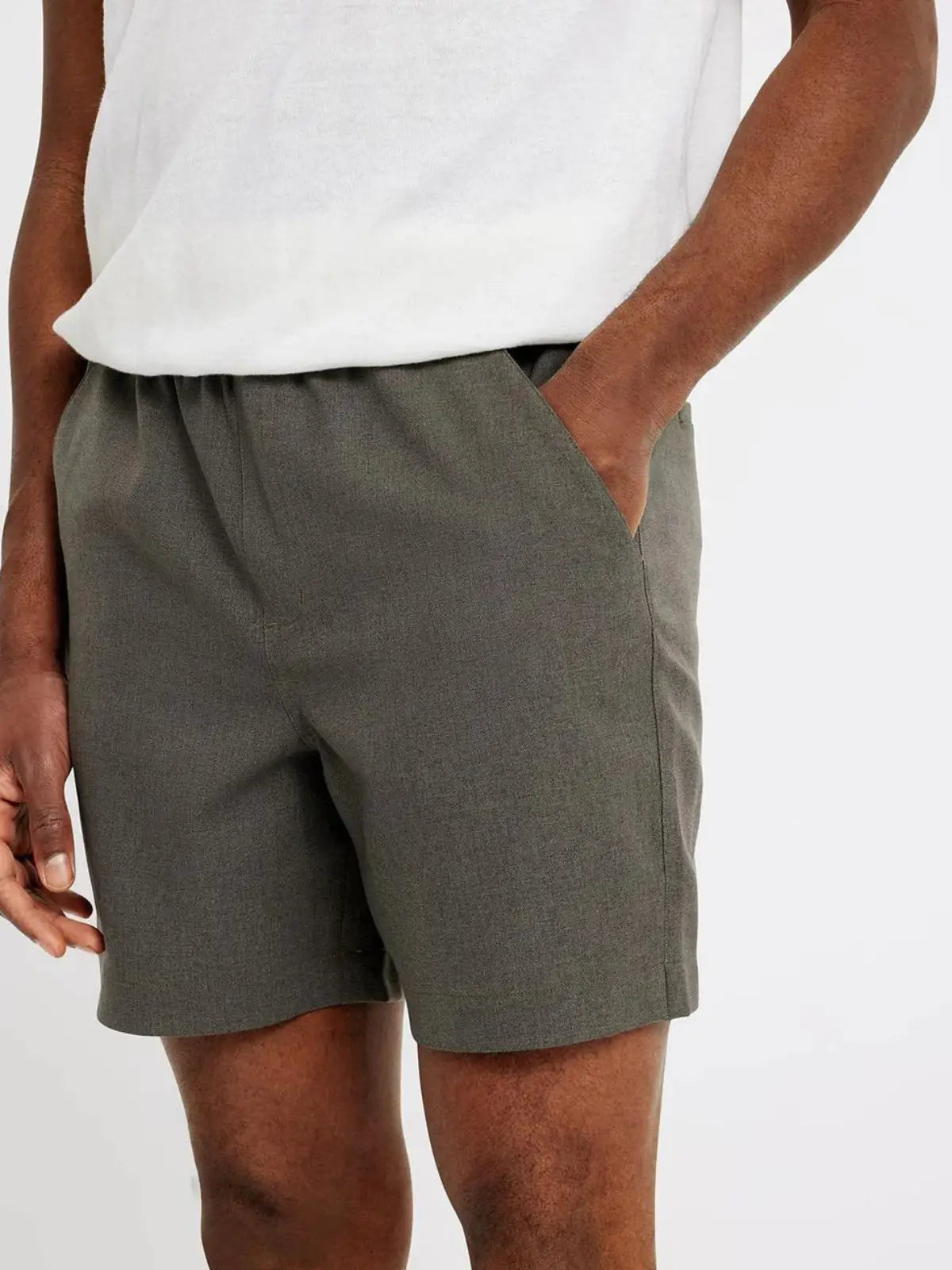 Turi Shorts | Dusty Olive Melange