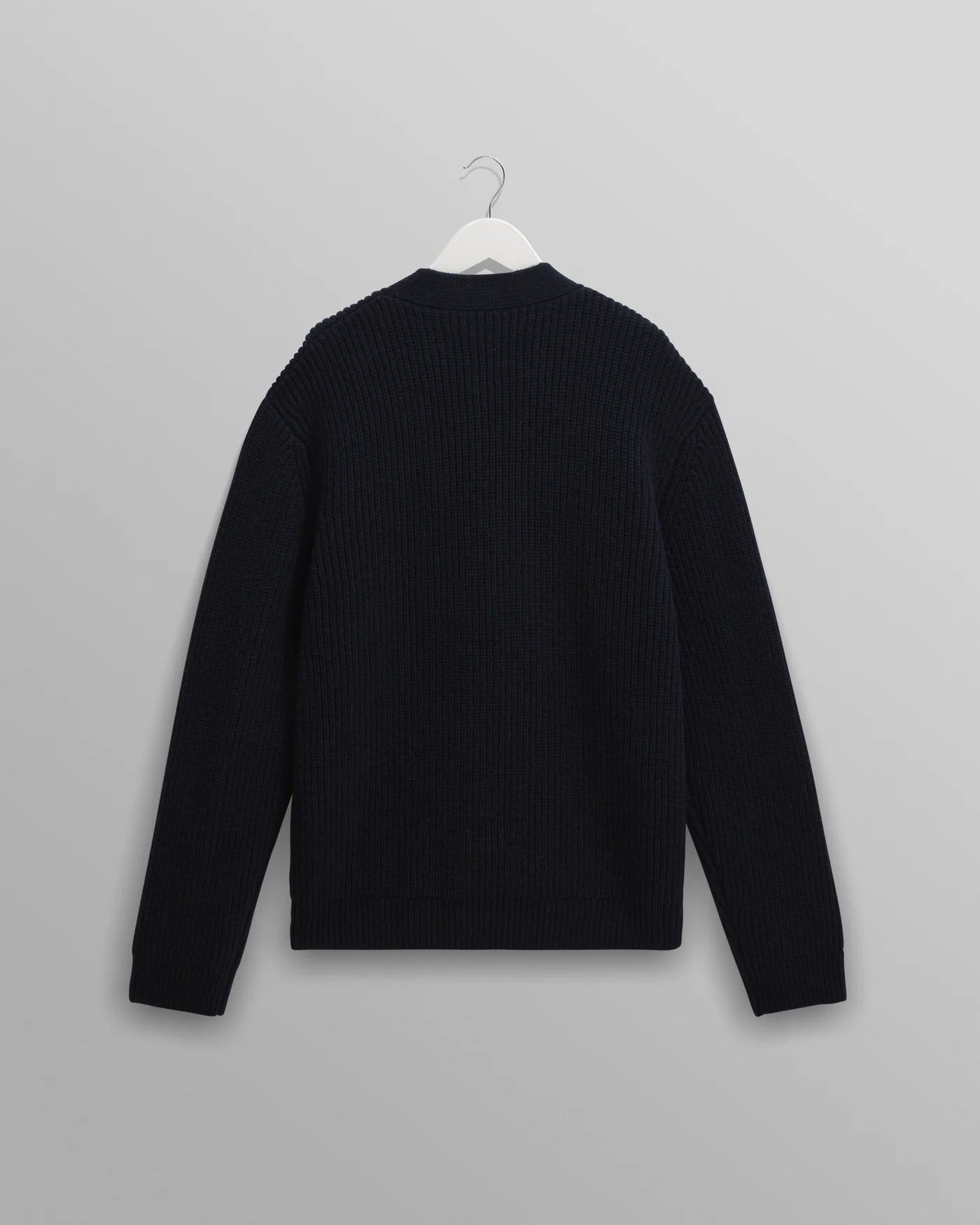 Walker Cardigan Rib Stitch | Navy
