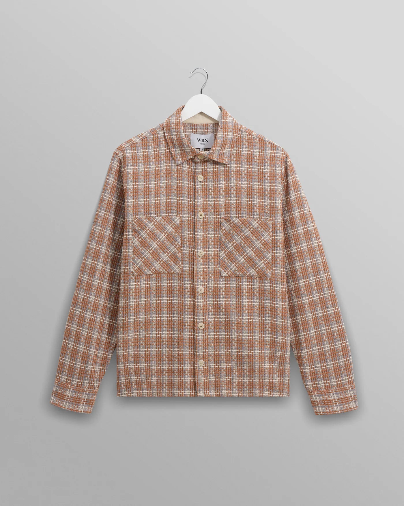 Whiting Overshirt Ladder Check Weave Tan / Multi