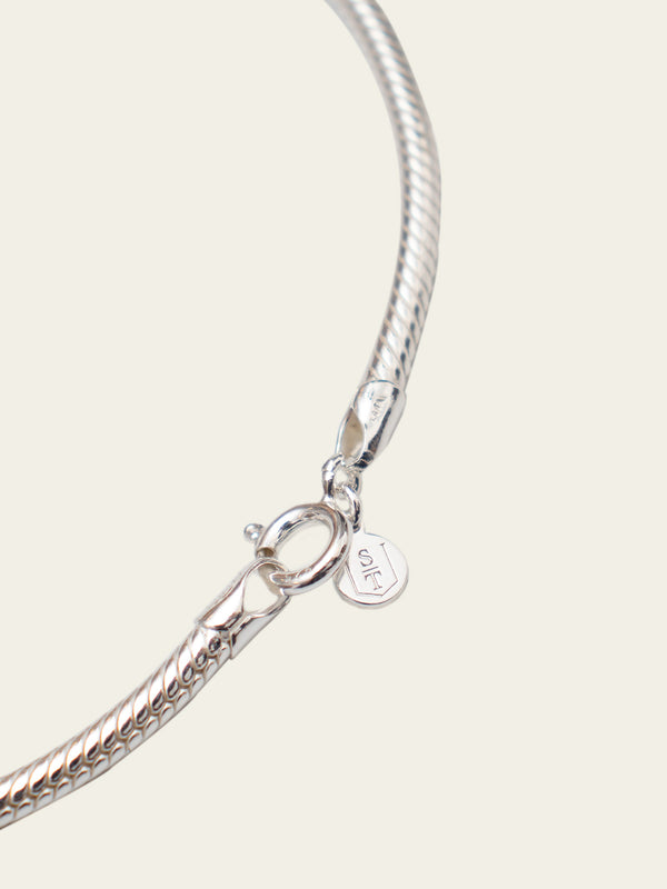 3 mm Snake Chain Bracelets | Silver