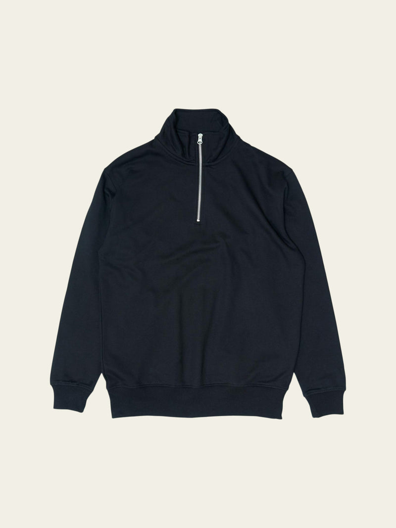 Half Zip Crew | Black