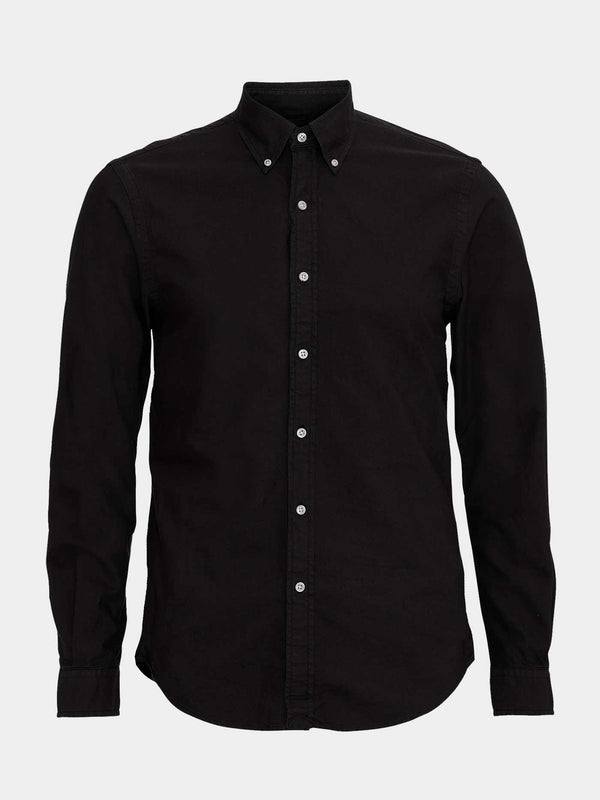 Classic Organic Button Down Shirt | Deep Black