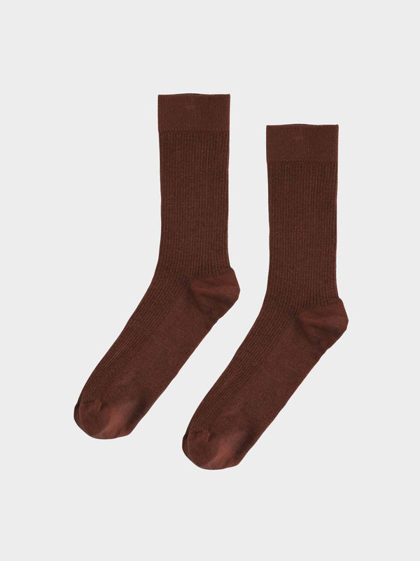 Classic Organic Sock | Coffee Brown