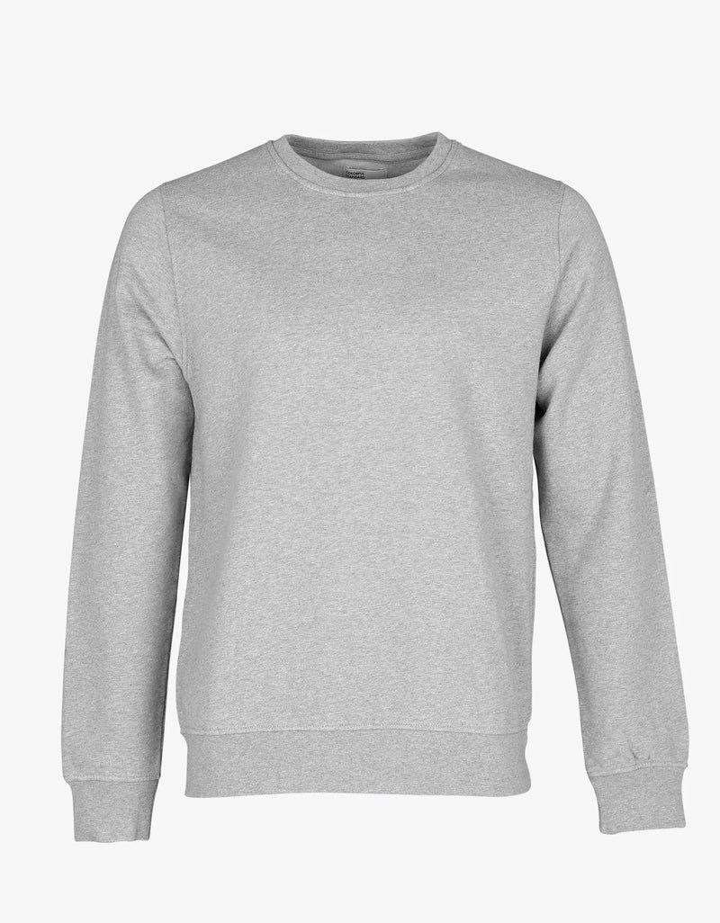 Classic Organic Crew | Heather Grey