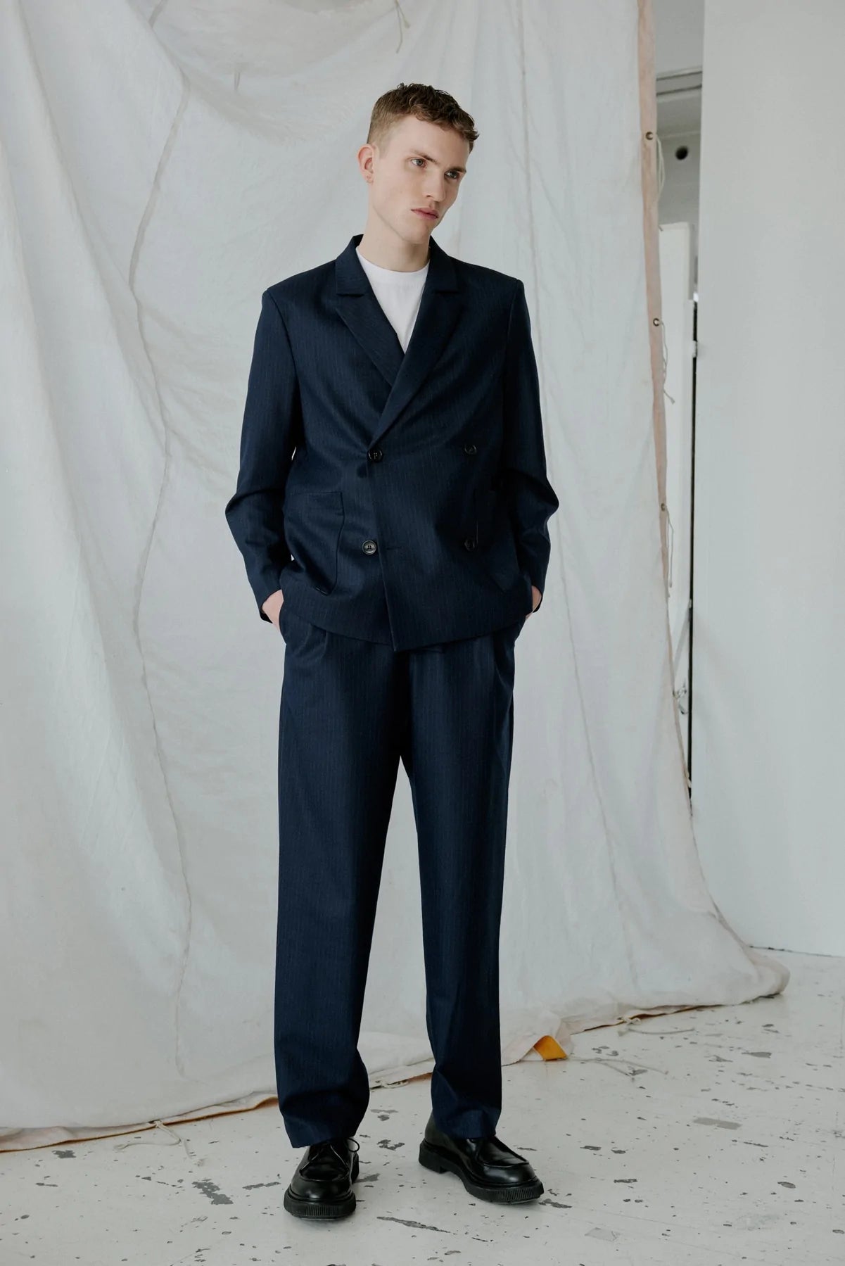Public Blazer | Dark Navy Pin