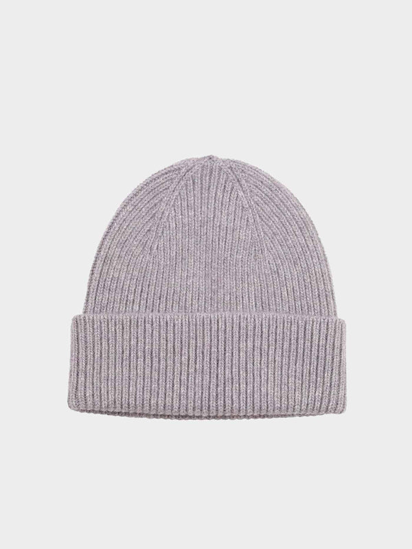 Merino Wool Beanie | Heather Grey