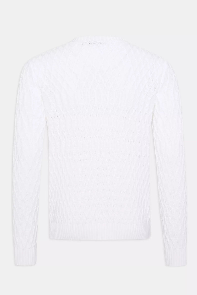 Fisherman Roundneck | White