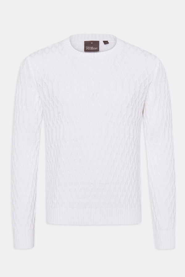 Fisherman Roundneck | White