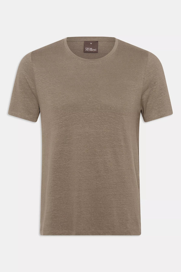 Kyran Linen T-shirt | Light Army Green