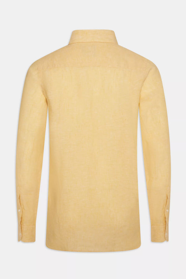 Button Down Linen Shirt | Sunshine Yellow