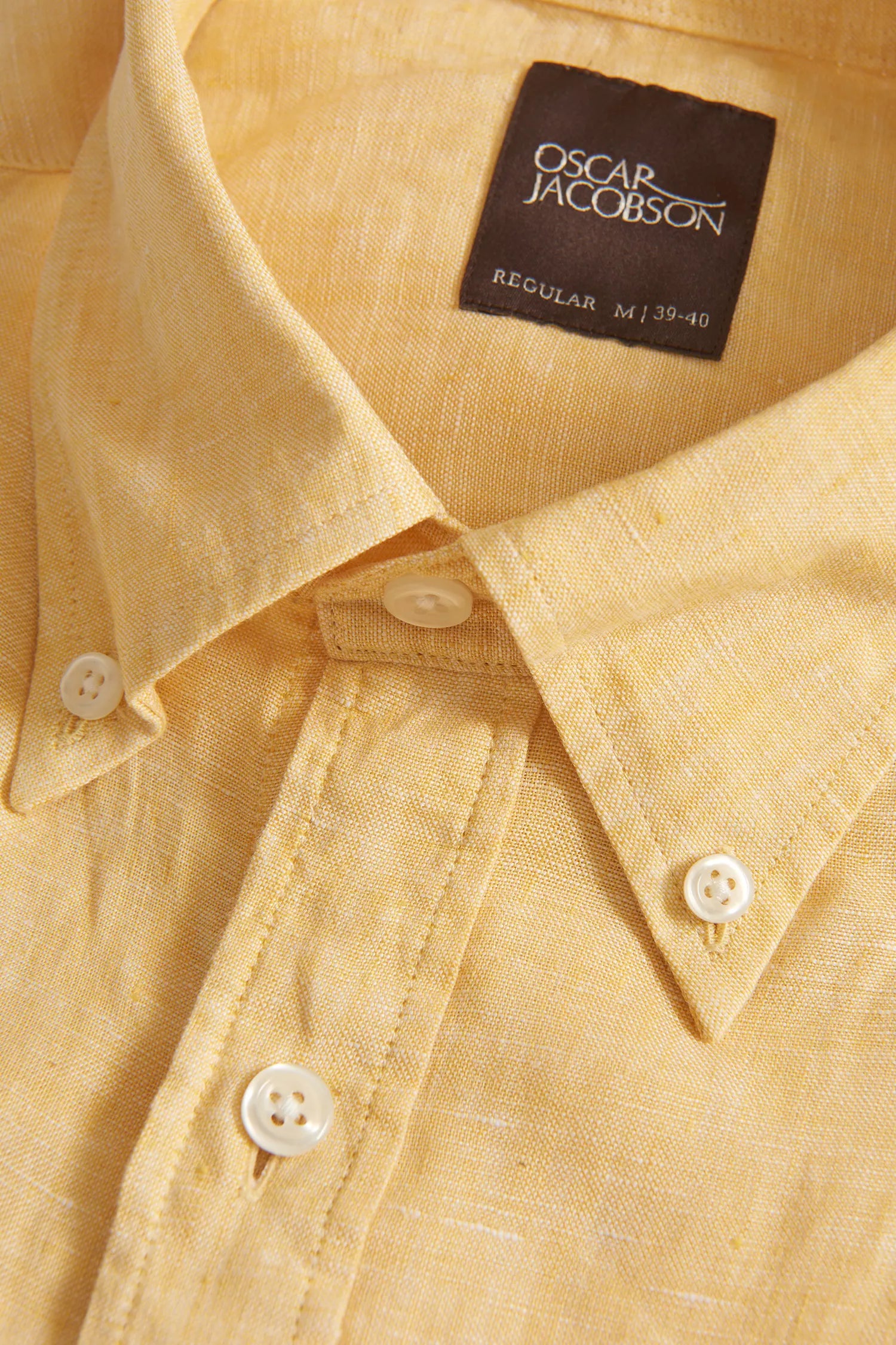 Button Down Linen Shirt | Sunshine Yellow