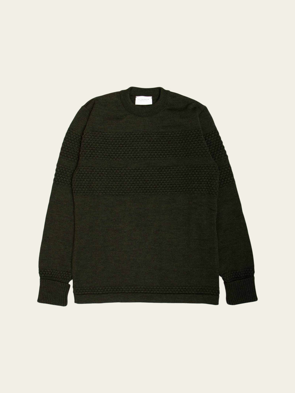 Fisherman Crew Knit | Army