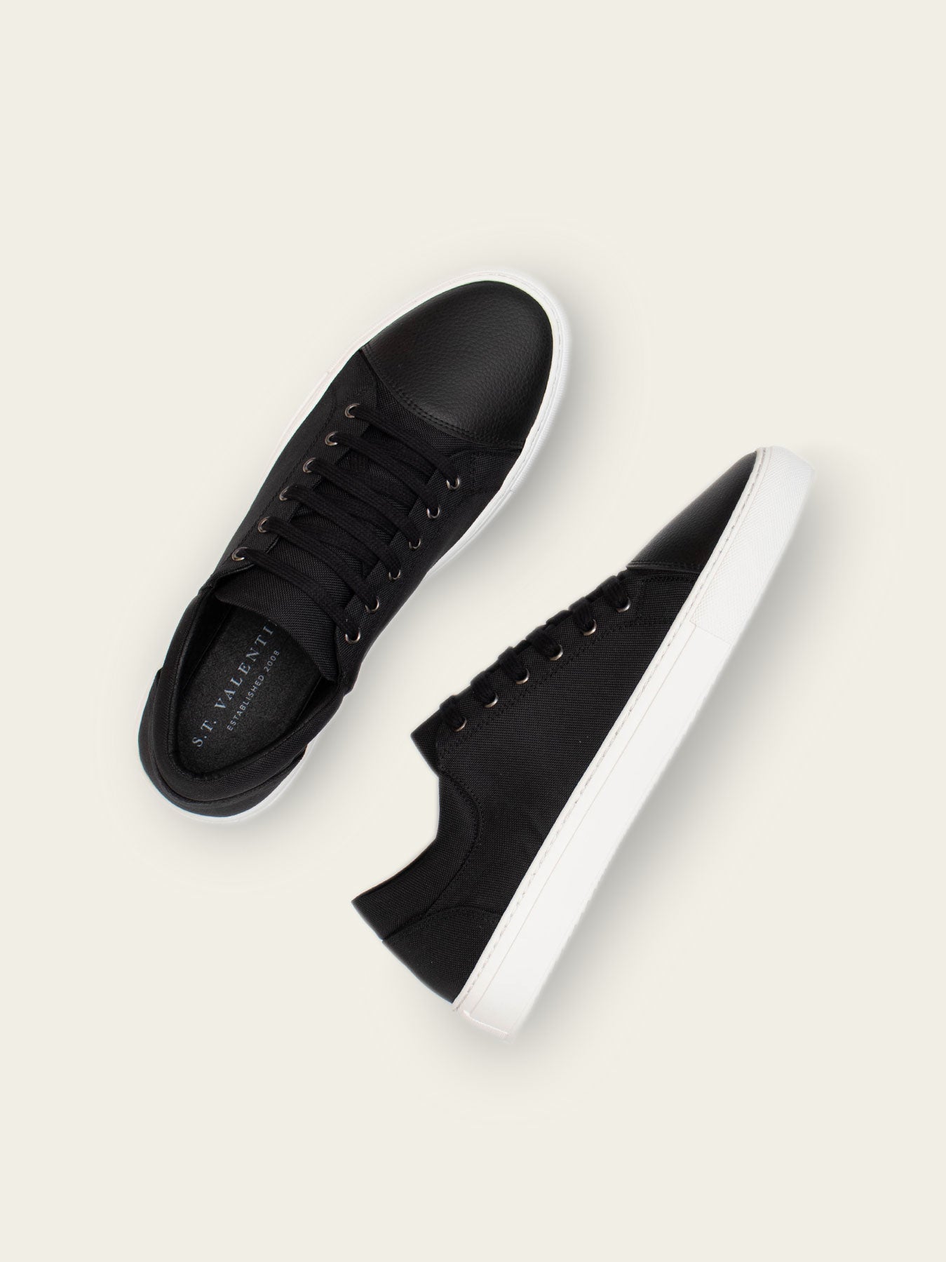Classic Sneaker | Black Upcycled Fabric