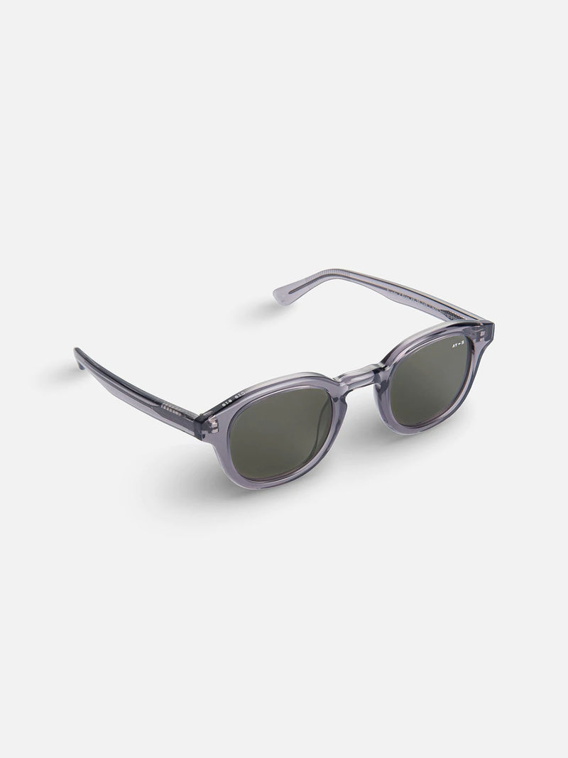 Suede Sunglasses | Transparent Grey