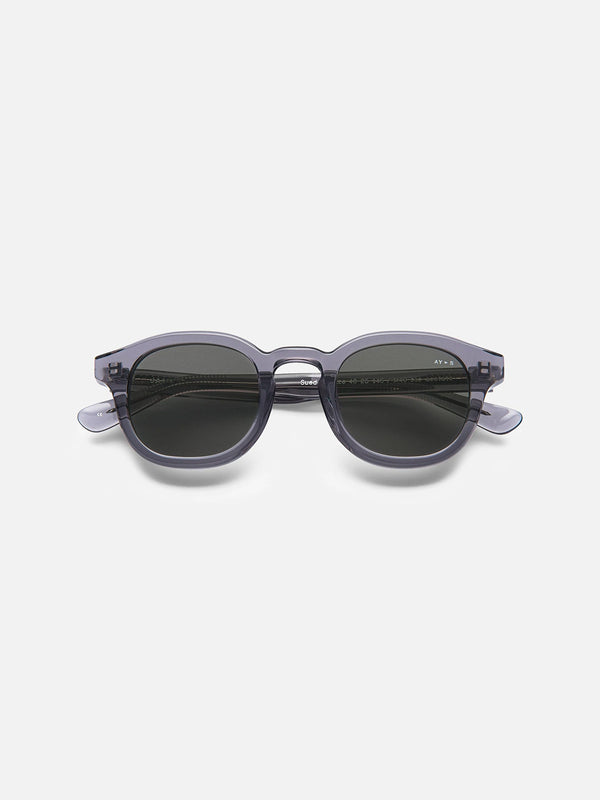 Suede Sunglasses | Transparent Grey