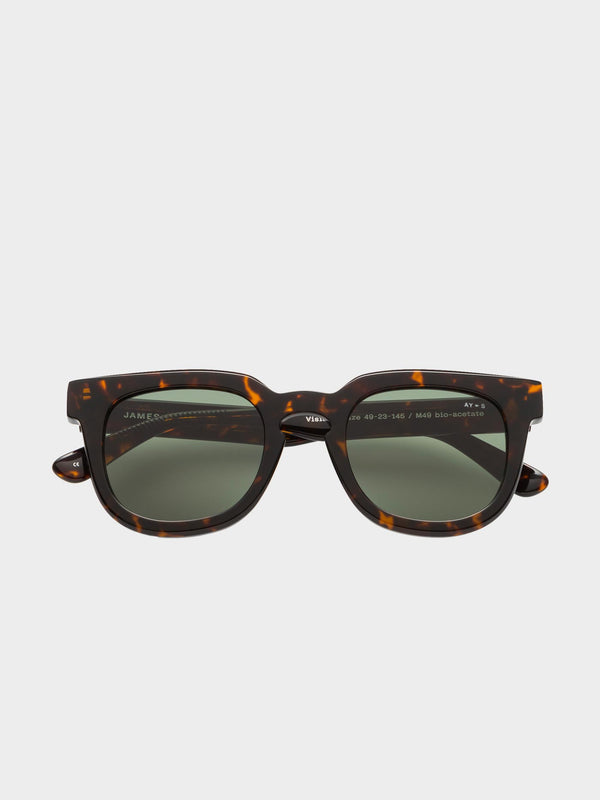 Vision Sunglasses | Classical havana Green lenses