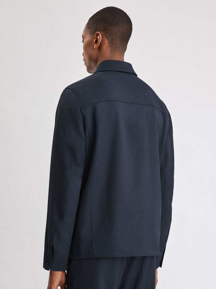 Louis Gabardine Jacket | Navy